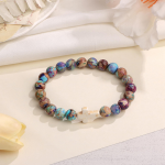 Floral Purple Emperor Turquoise